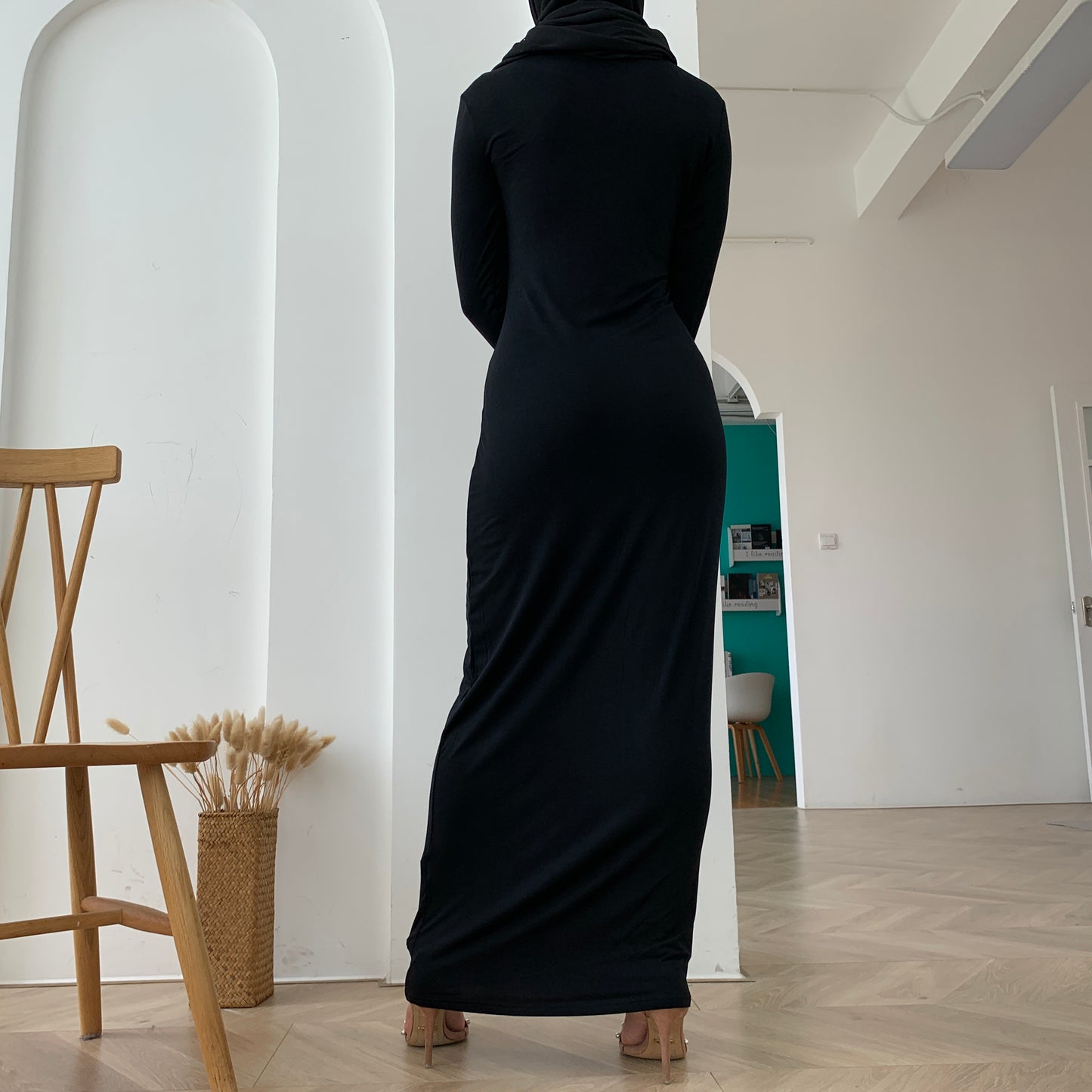 Black - Long Bodycon Dress