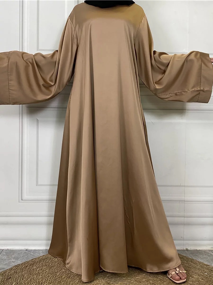 Gold - Satin Elegant Abaya